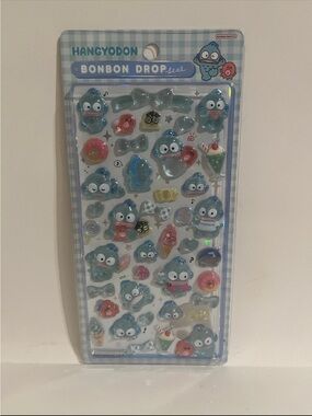 Sanrio Characters Bonbon Drop Hangyodon Bubble Sticker Sheet